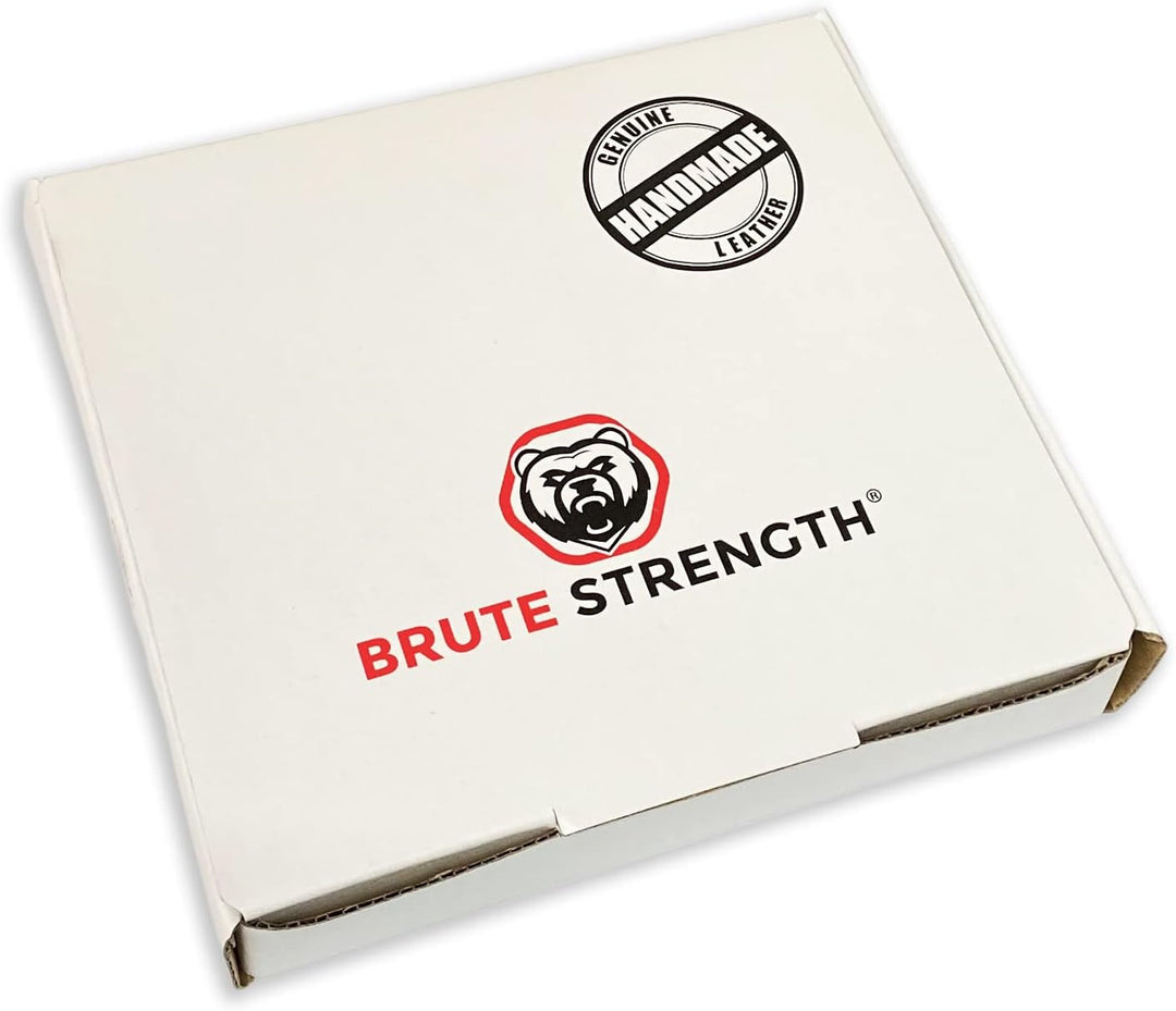 Brute Strength - Ledergriffe für Möbel - Taupe - 12 Stück - 20 x 2,5 cm - Schrankgriff, Türgriff für