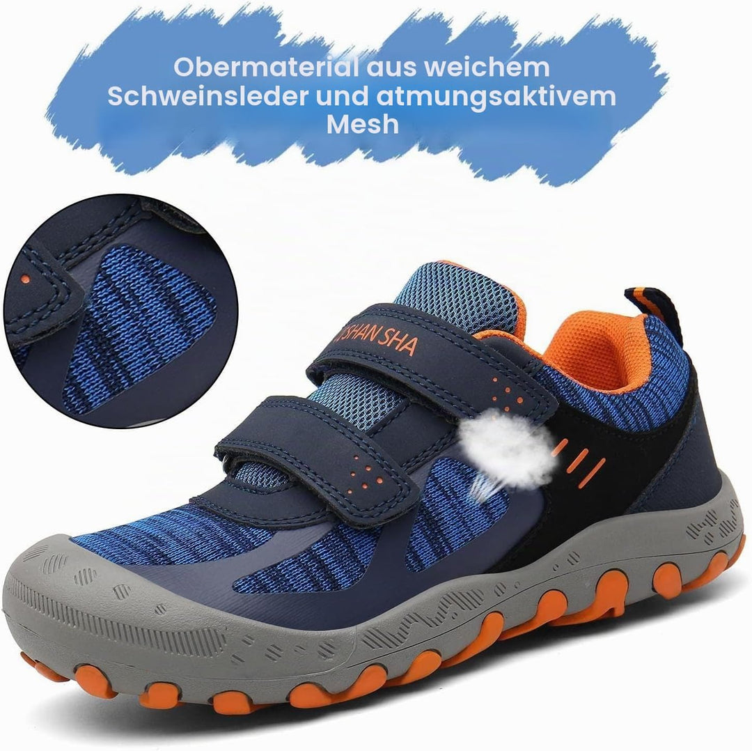 Mishansha Jungen Mädchen Wanderschuhe rutschfest Walkingschuhe Weich Flexibel Stabil Fitnessschuhe F