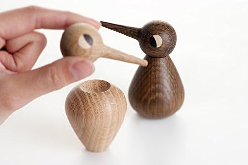 Architectmade Bird Vögel Deko Holzfigur Klein - Eiche geräuchert Smoked, Smoked