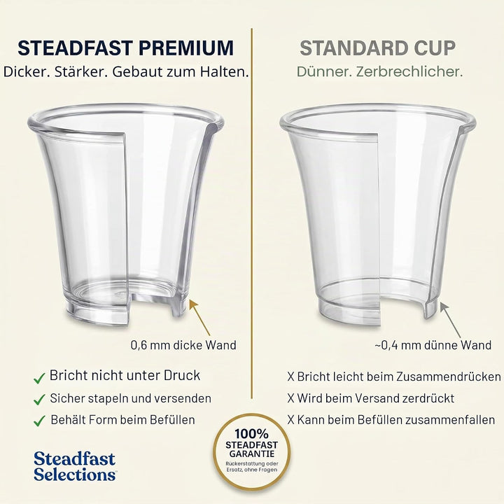 Steadfast Selections - Bulk Premium 2000 Plastikbecher Kommunionbecher Einwegbecher Kommunionbecher