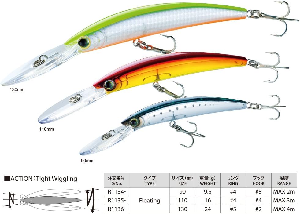 Yo-Zuri Deep Diver Kristall Minnow 90mm R1134 Meister 5-1/4-Inch bronze, bronze 5-1/4-Inch