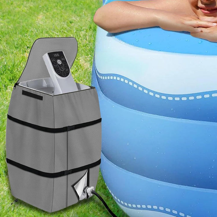 NASSMOSSE Spa -Heizungsabdeckung, 16.9 x 15 x 21.3 wasserdichte -Abdeckung, Faltbare verstellbare -B