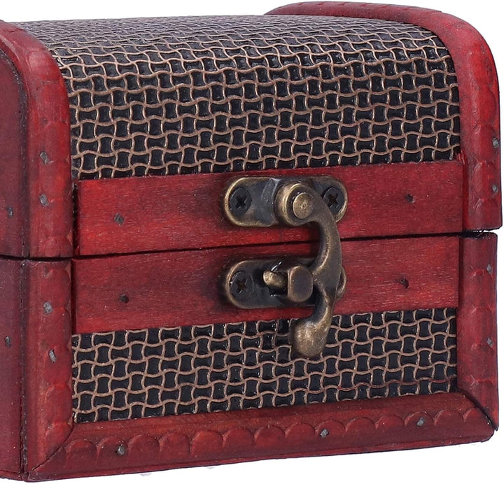 Kleine Holzkiste, 4 Stück, Vintage-Schmuckkästchen, Retro, handgefertigt, dekorative Schatzkisten, A