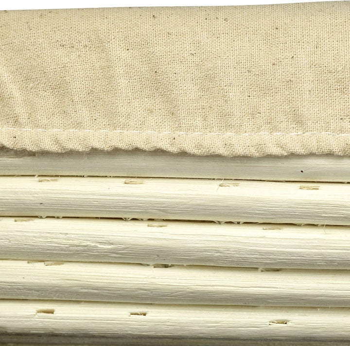 Westmark Gärköbchen-Set, 2tlg., Gärkörbchen oval + Bezug, Peddigrohr/Baumwolle, Hellbeige/Beige, 320