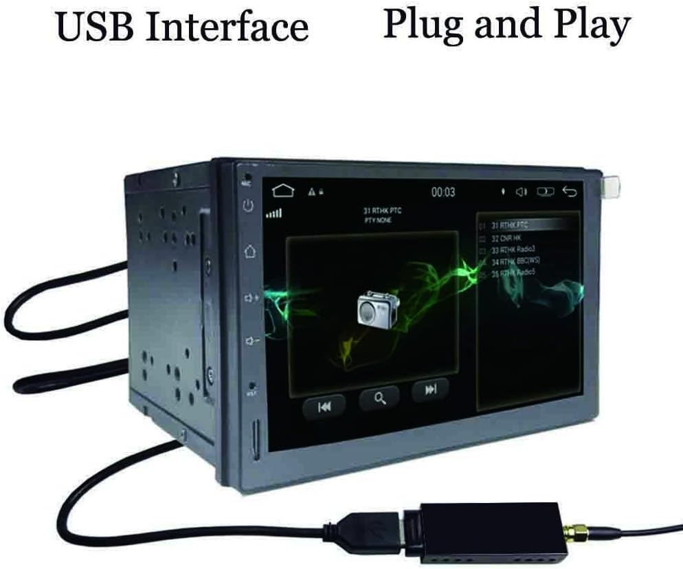 DAB/DAB+ USB Adapter, XISEDO DAB Dongle im Auto DAB Digital Radio Empfänger DAB USB 2.0 Stick mit DA