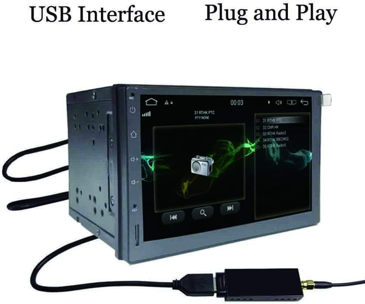 DAB/DAB+ USB Adapter, XISEDO DAB Dongle im Auto DAB Digital Radio Empfänger DAB USB 2.0 Stick mit DA