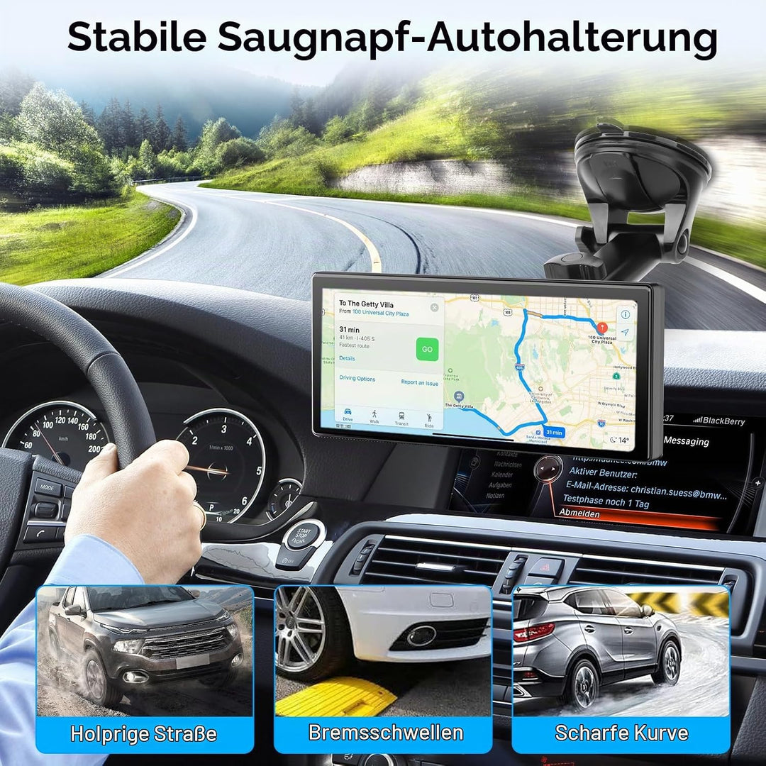 EEEKit 360°Saugnapfhalterung für tragbares CarPlay Display 7–10 Zoll, Ersatzhalterung für Armaturenb