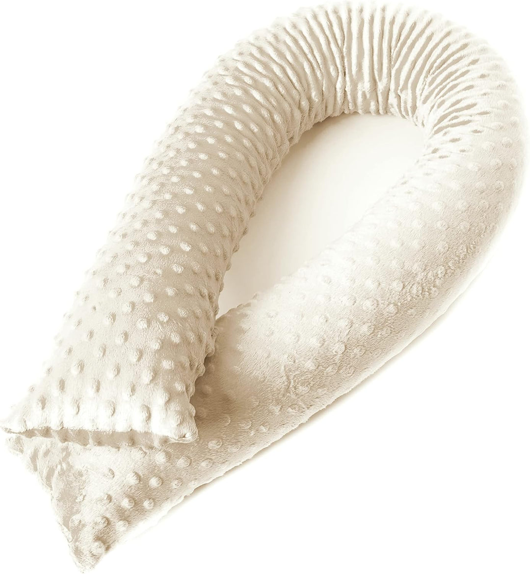 Bebeloo Bettschlange Bettkissen Seitenschläferkissen, Beige, 400 cm Beige 400 cm, Beige 400 cm