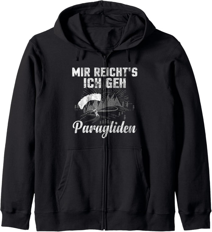 Mir reichts Paragleiten Design für Paraglider Kapuzenjacke