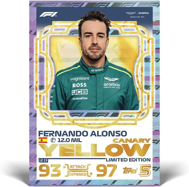 Topps Turbo Attax Formula 1 2024 - Mega Tin - Revved Up - centhält 66 Karten, darunter 6 LE&