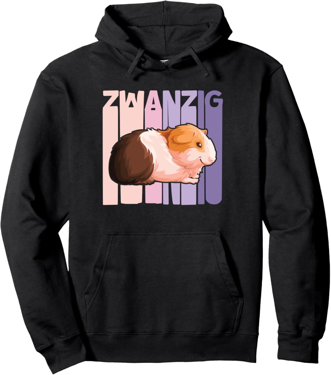 20. Geburtstag Mädchen süsses Meerschweinchen 20 Jahre alt Pullover Hoodie