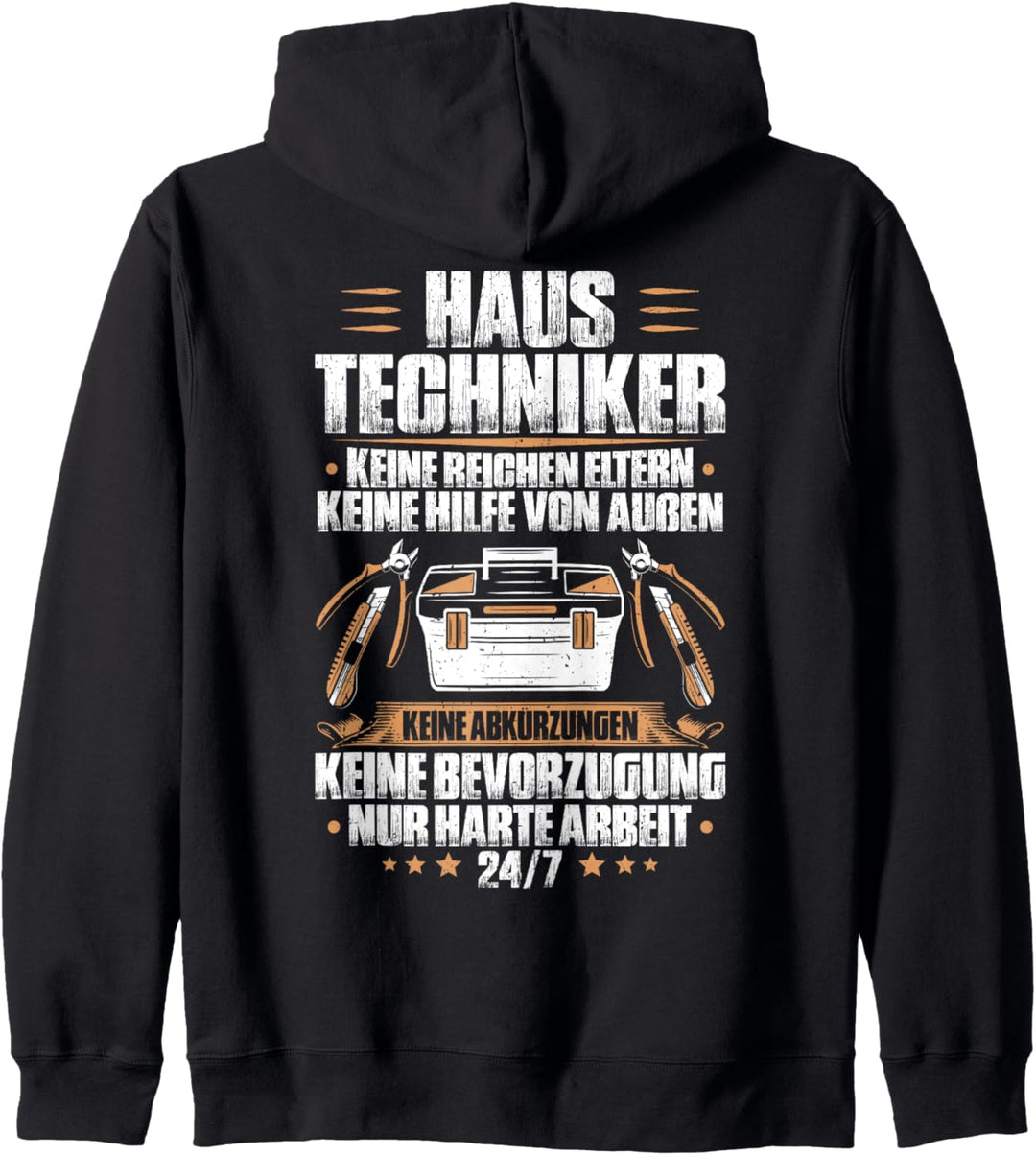 Harte Arbeit Haustechniker Kapuzenjacke