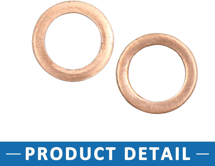 40 Stück Kupferscheibe 7mm Innendurchm. Flache Dichtungsring