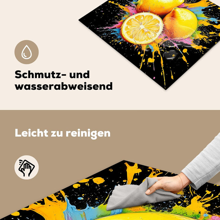 KitchenYeah© Herdabdeckplatte 59x51 cm Einteilig Induktionsmatte Küche Abdeckung Ceranfeld Herd Abde