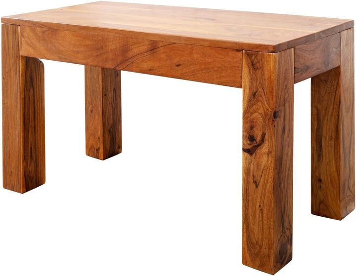 MASSIVMOEBEL24.DE Akazie Massivmöbel Bank 80x35 Honig Holz massiv Möbel Oxford 