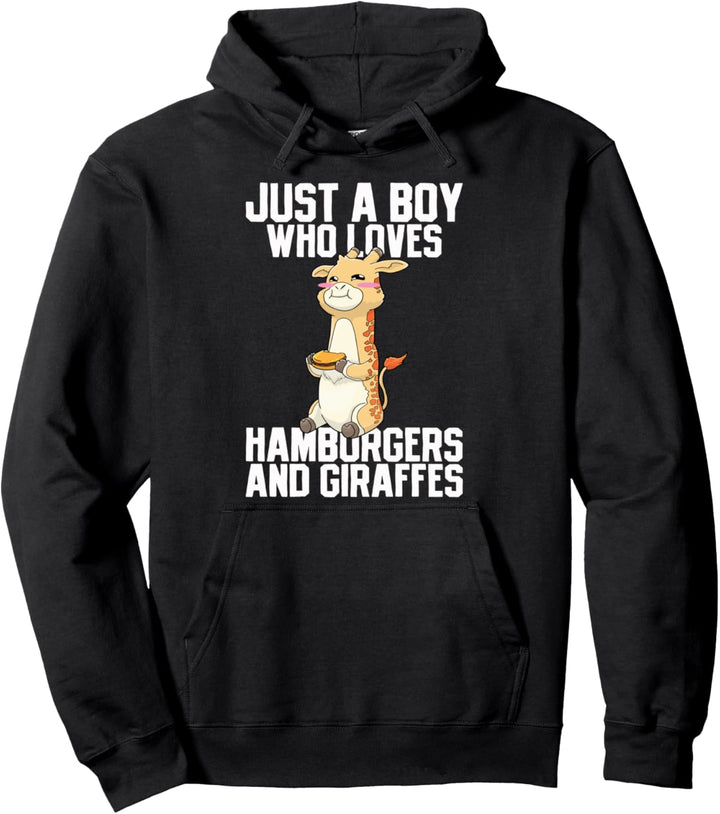 Hamburger Giraffe Kawaii Pullover Hoodie