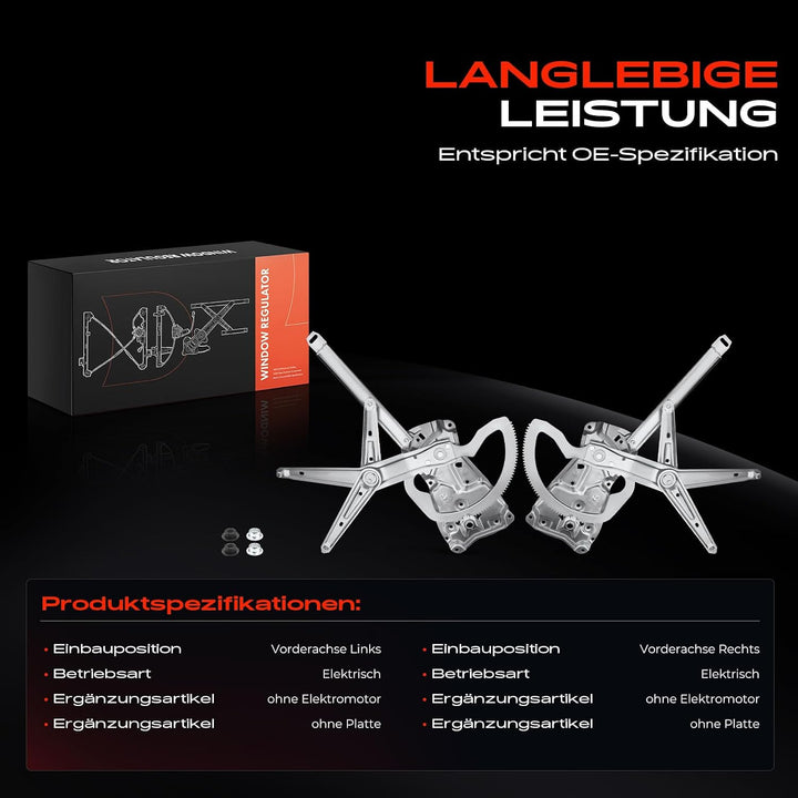 Frankberg 2x Fensterheber Vorne Links Rechts Kompatibel mit 3er E36 316 318 320 323 325 328 M3 Stufe