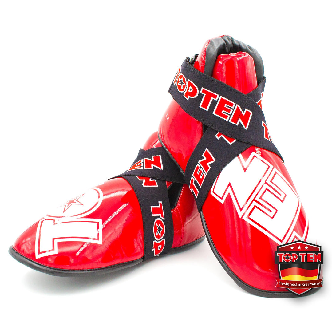 TOP TEN Fussschutz „Superlight“ für den Wettkampf Rot M, Rot M
