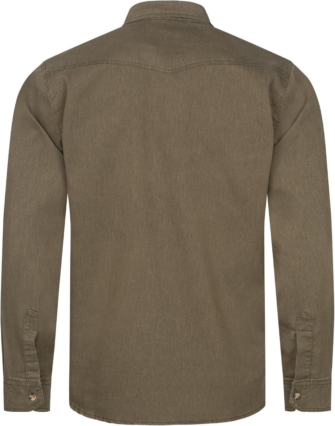 Rock Creek Jeanshemd Herren Denim Langarm H-339 S Dunkelgrün, S Dunkelgrün