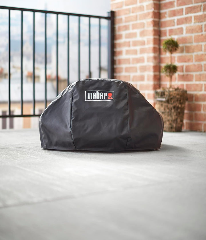 Weber Premium Grill Abdeckhaube für Pulse 2000, atmungsaktiv UV- &amp; wasserbeständig, Schutz for Wind