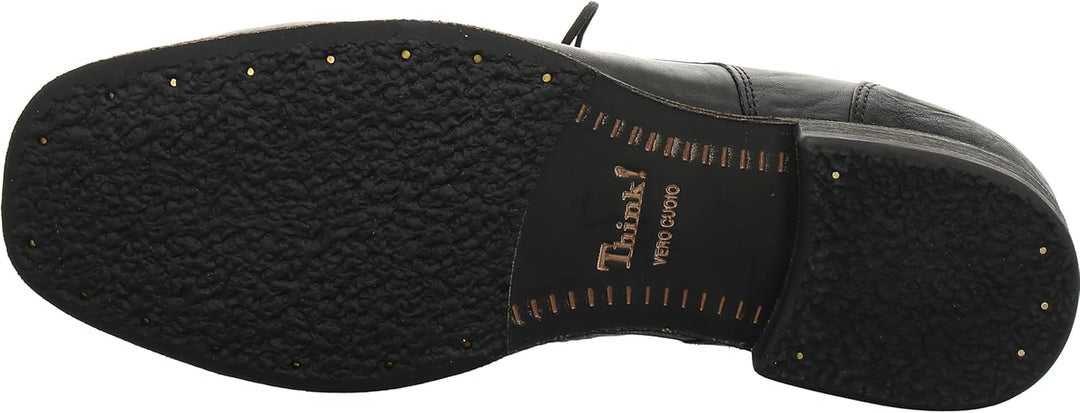 Think Guru Herren Derby Schnürhalbschuhe 44 EU Schwarz, 44 EU Schwarz