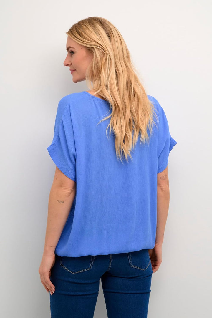 KAFFE Ärmellose Bluse KAamber KAamber Stanley 32 Blau, 32 Blau