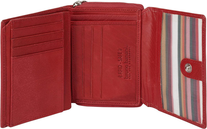bruno banani Geldbörse Mandala Echt Leder rot Damen - 021644, Rot