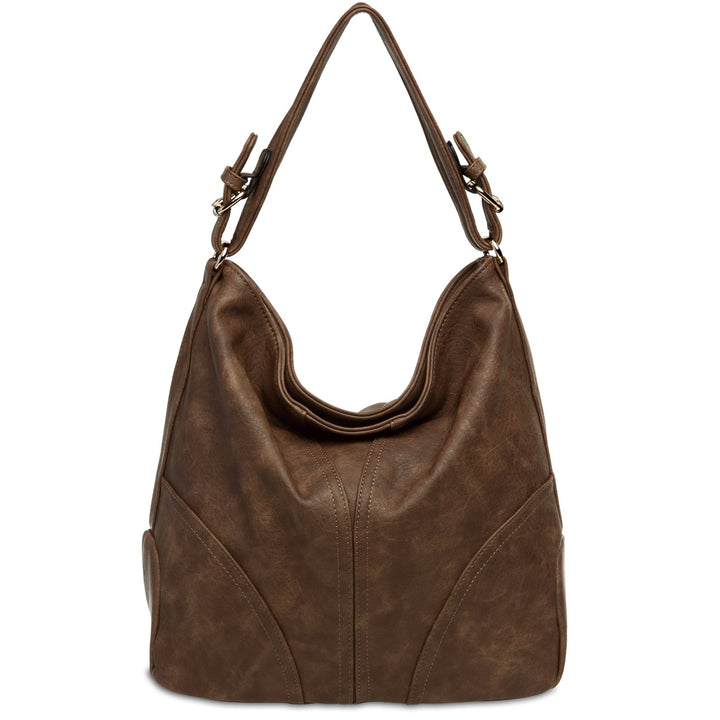 Caspar TS940 Damen Schultertasche Braun, Braun