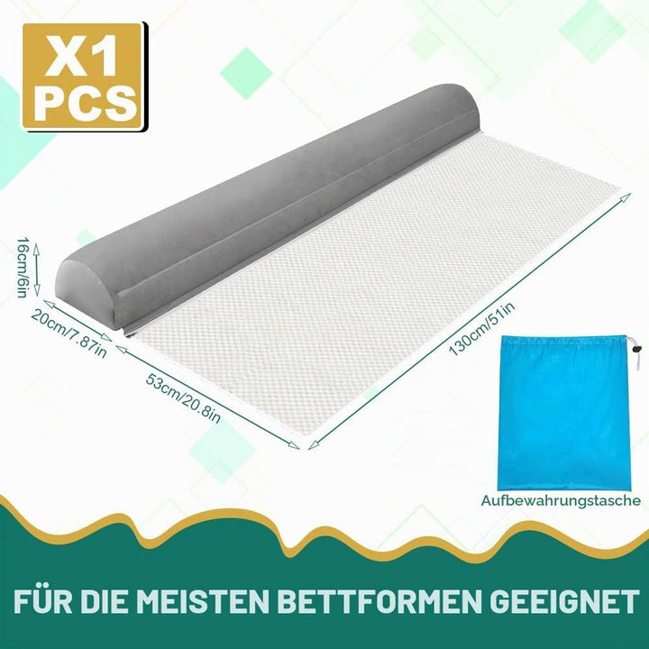 Rausfallschutz Aufblasbar, 125cm Rausfallschutz Bett Reise Klappbar, Tragbar Bettgitter Rausfallschu