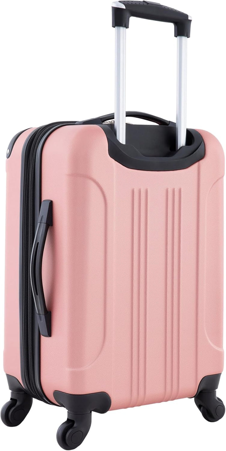 Travelers Club Chicago Hardside Erweiterbare Spinner Gepäckstücke Handgepäck: 51 cm (S) Roségold, Ha