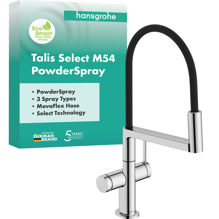 hansgrohe Talis Select M54 PowderSpray - Küchenarmatur mit Brause ausziehbar, SemiPro, 3 Strahlarten