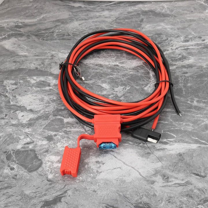 OTOTEC HKN4137 Radio-Stromkabel, 12 V, Mobilfunk-Netzkabel mit Inline-Sicherung und Klemmen, HKN9402