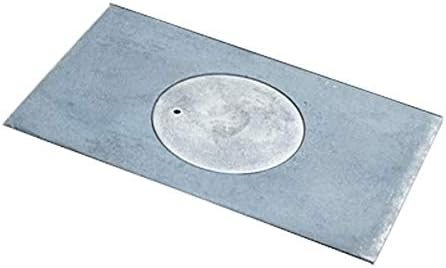 Home&amp;Wood Gussplatte zum ofen mit 1-Loch 40,5x27cm Kohleplatte Kaminplatte Grauguss