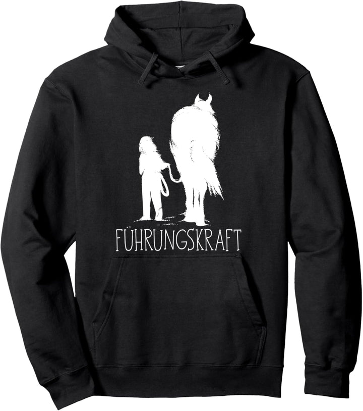 Führungskraft Pferd Reiterin Pferdesport Spruch Damen Pullover Hoodie