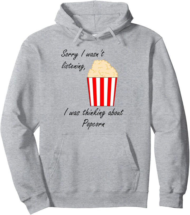 Popcorn essen Lustiger Spruch Nachdenken über Popcorn Pullover Hoodie