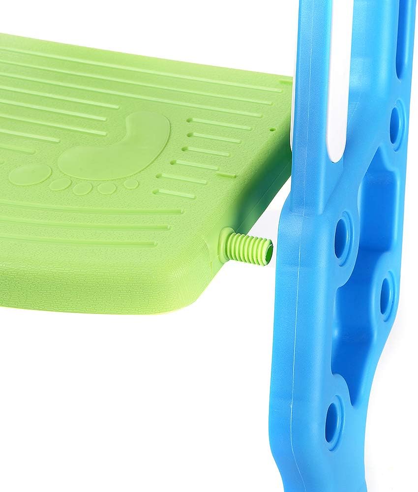 Toilettensitz mit Treppe für Kinder, verstellbar und faltbar, Toilettensitz mit Stufen, Toilettentra