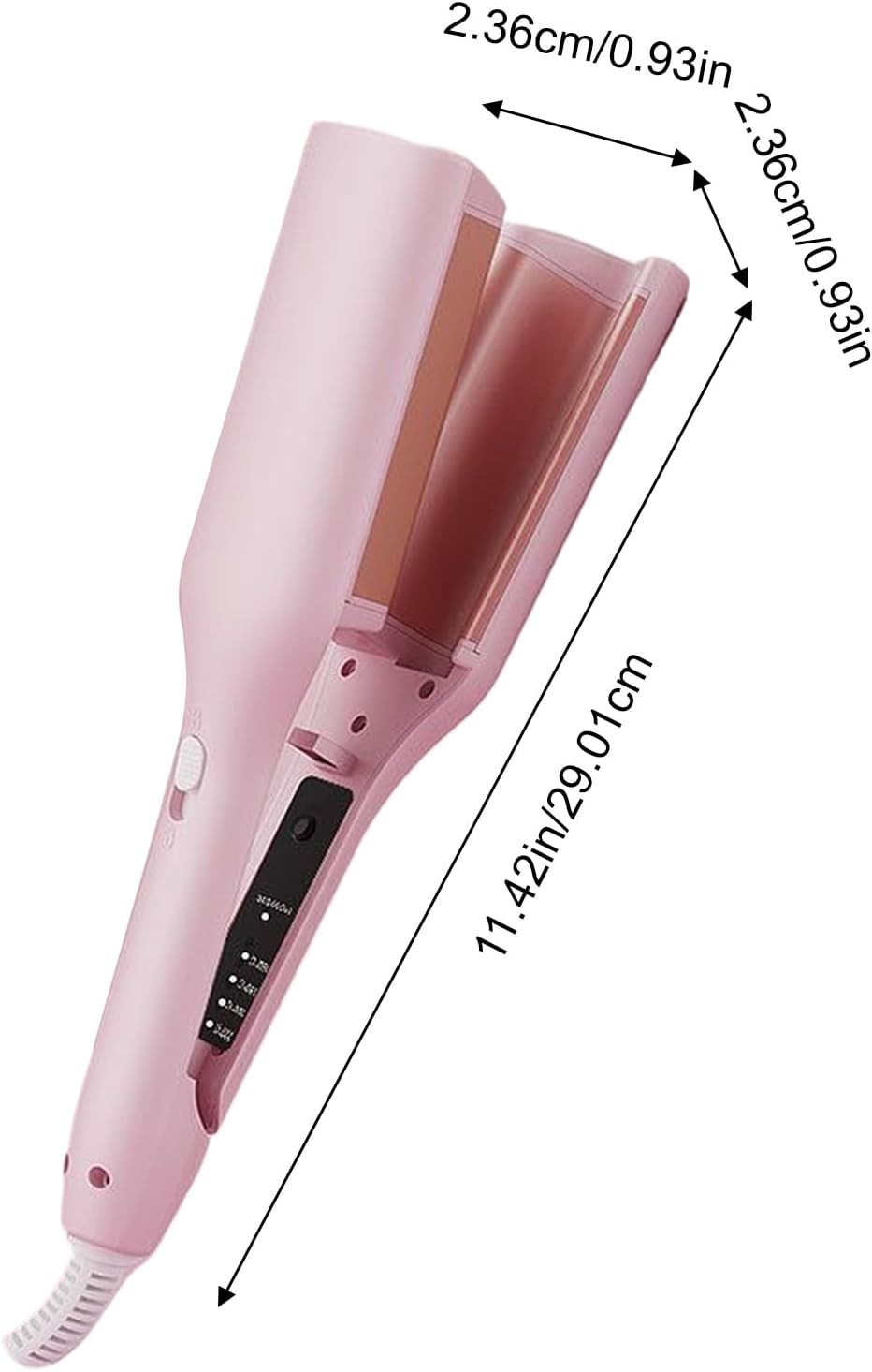 Lockenstab Schnellheizung und einstellbare Temperatur Rosa, Rosa