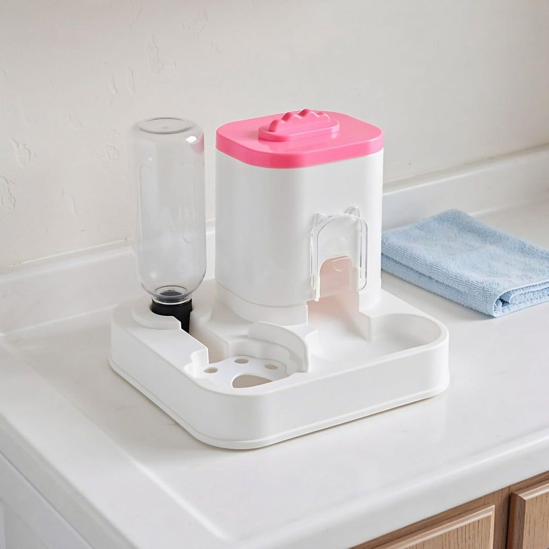 Automatischer Wasserspender für Katzen und Hunde, 2-in-1