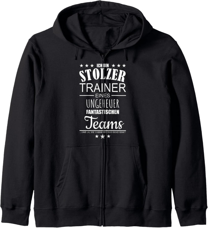 Trainer Mannschaft Geschenk Pullover Team Fussball Handball Kapuzenjacke