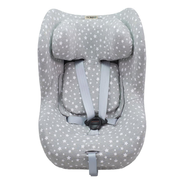 JYOKO Kids Bezug kompatibel mit Cybex Sirona G / G2 i-Size (White Star) BLACK RAYO, BLACK RAYO
