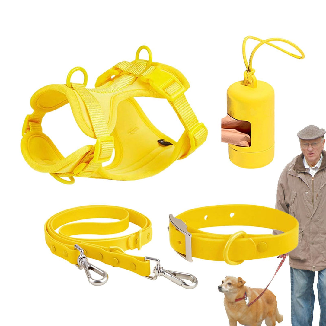 Hundegeschirr-Set, mittelgrosse Hunde, Haustiergeschirr, Halsband und Leine, Hundegeschirr mit Leine