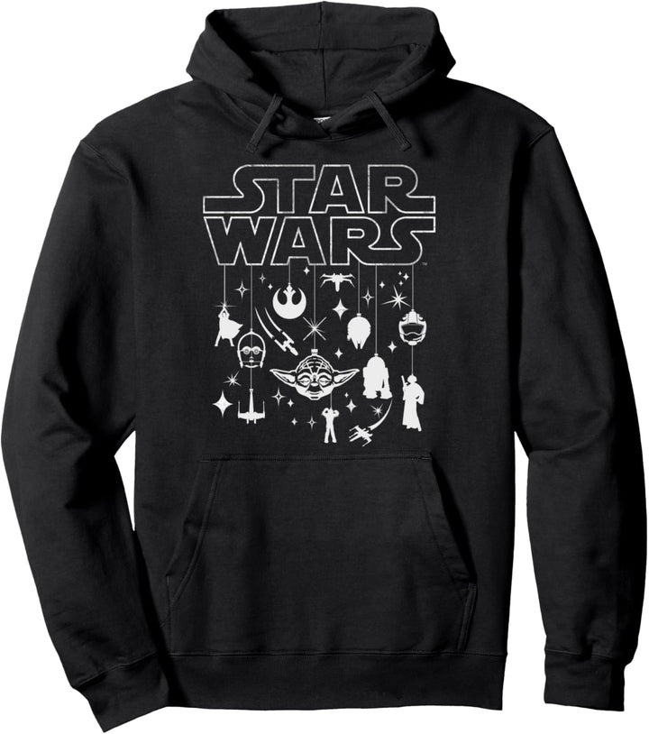 Star Wars Group Shot Christmas Ornament Collage Pullover Hoodie