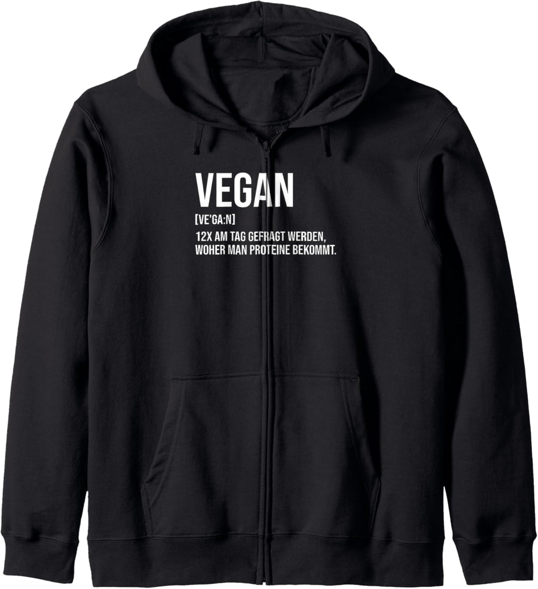 lustig vegan spruch herren damen Kapuzenjacke