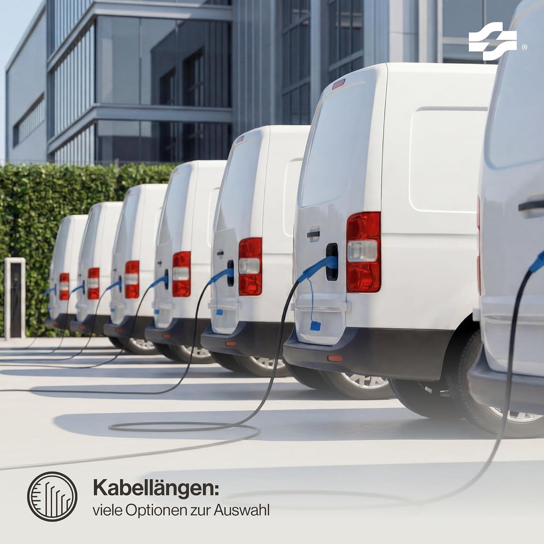 VOLDT Typ 2 Ladekabel 22 kW 32A, 3-phasig für EV Elektroautos PHEV, Typ 2 zu typ 2 Modus 3 Ladekabel
