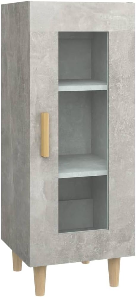 Sideboard Betongrau 34,5x34x90 cm Allzweckschrank Schrank Klein Kommode Kommoden &amp; Sideboards Flur K