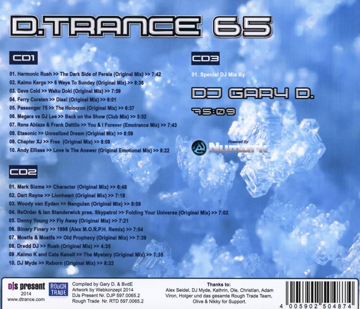 D.Trance 65/Gary d.Presents..., Audio-CD