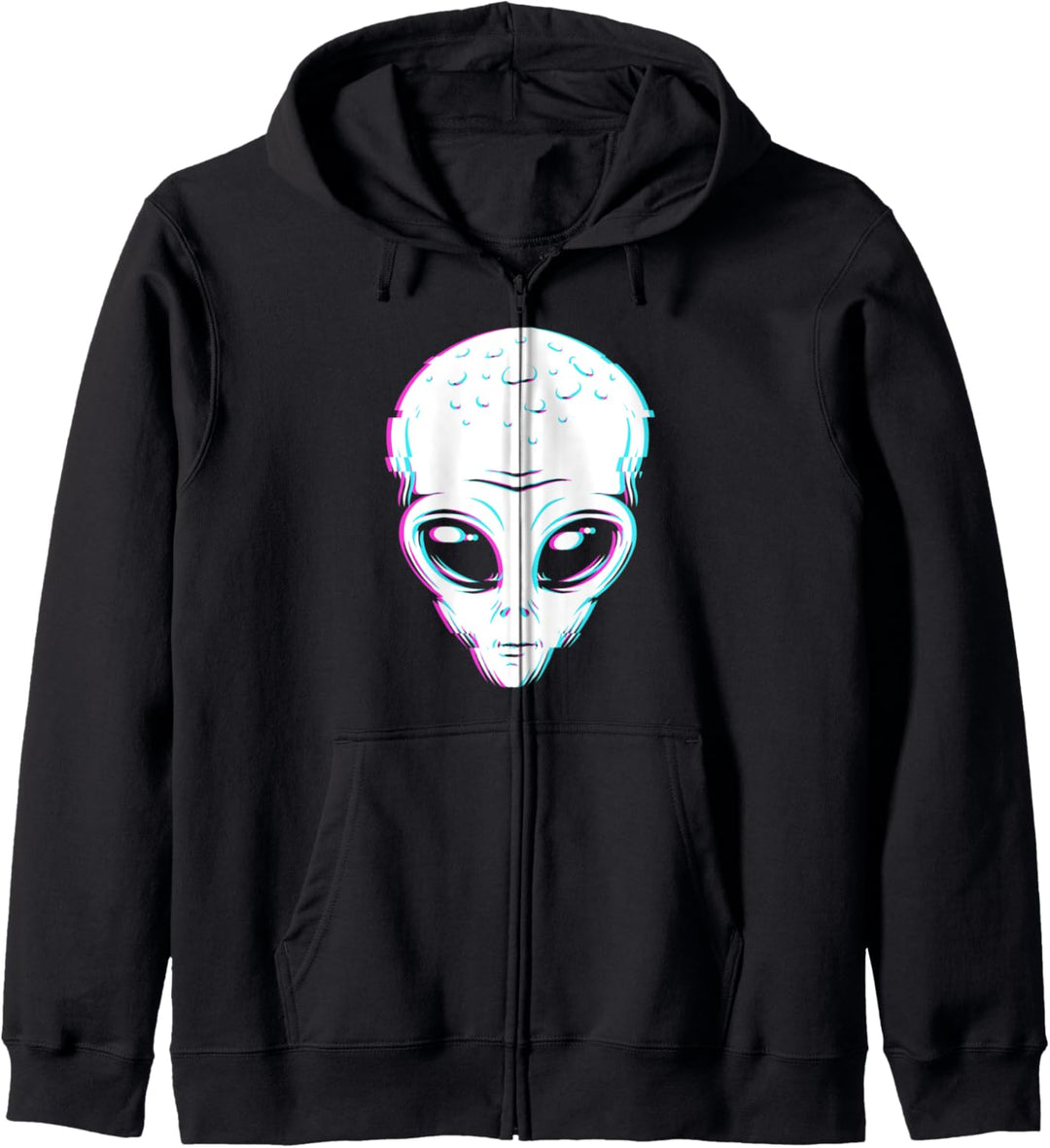 Glitch Alien Kapuzenjacke