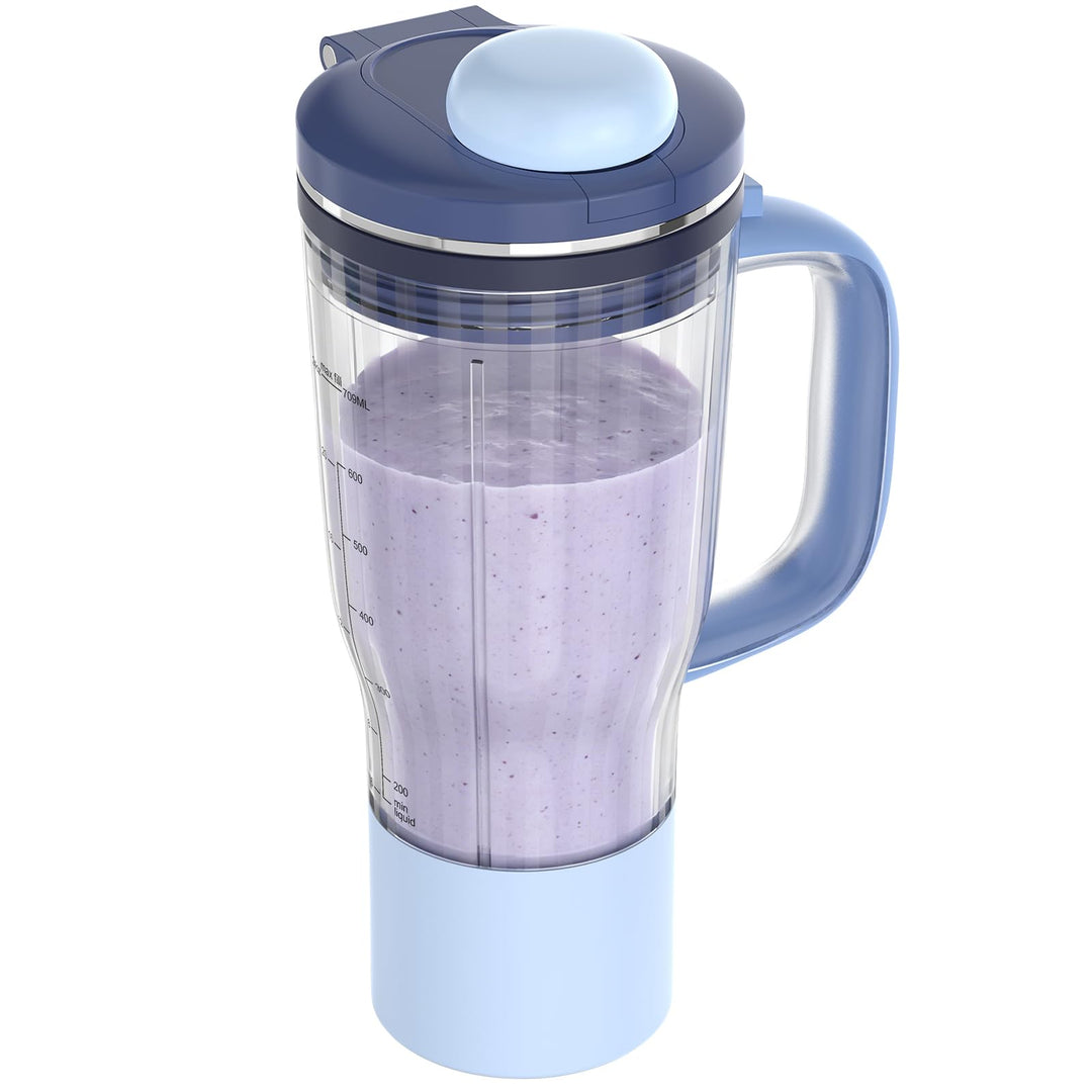 26 oz Reisebecher als Ersatz für die Ninja BlendBOSS Mixer Serie, Blau | Persönlicher Mixbecher mit