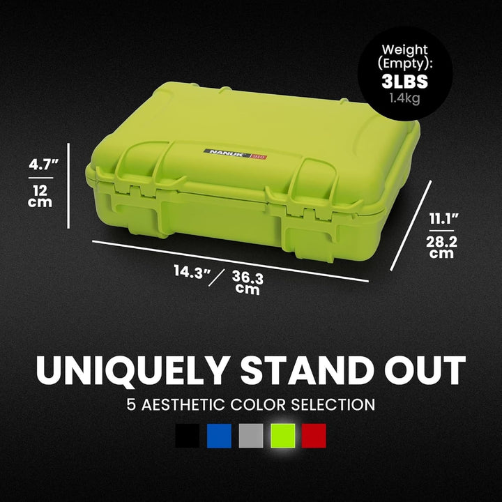 Nanuk 910 wasserdichter Hartschalenkoffer leer, Etui
