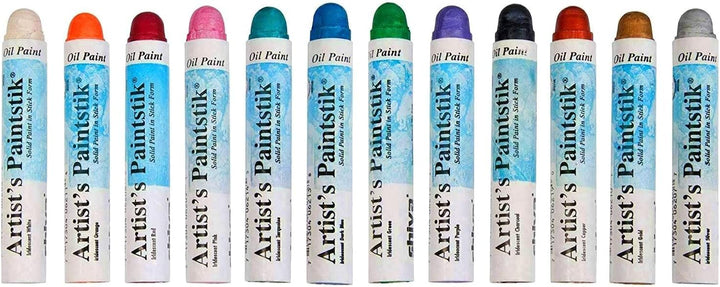 Jack Richeson Shiva Ölgemälde Stick, schillernden Farben, Set von 12